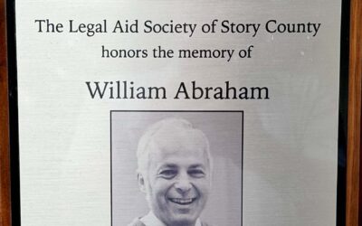 2026 William Abraham Volunteer Award Recipient